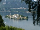 L'île de San Giulio vue depuis le Mont Sacré d'Orta.