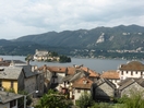 Vue de l'île San Giulio, depuis la ville d'Orta San Giulio. 