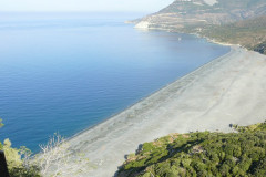 Nonza, l'immense plage de couleur grise