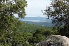 Vue sur Porto-Vecchio depuis la D368