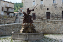 Ghisoni, la statue de neptune