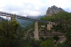 Le viaduc ferroviaire sur le Vecchio, œuvre de Gustave Eiffel