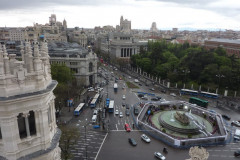 La place Cibeles depuis le  Palais des Communications