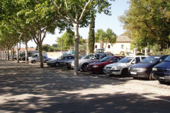 Beaumes-de-Venise, la place du marché