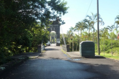 Le pont suspendu de la Rivière de l'Est