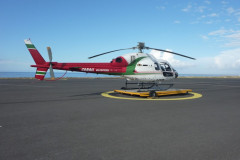 L'helicoptère de  la société Corail-hélicoptères
